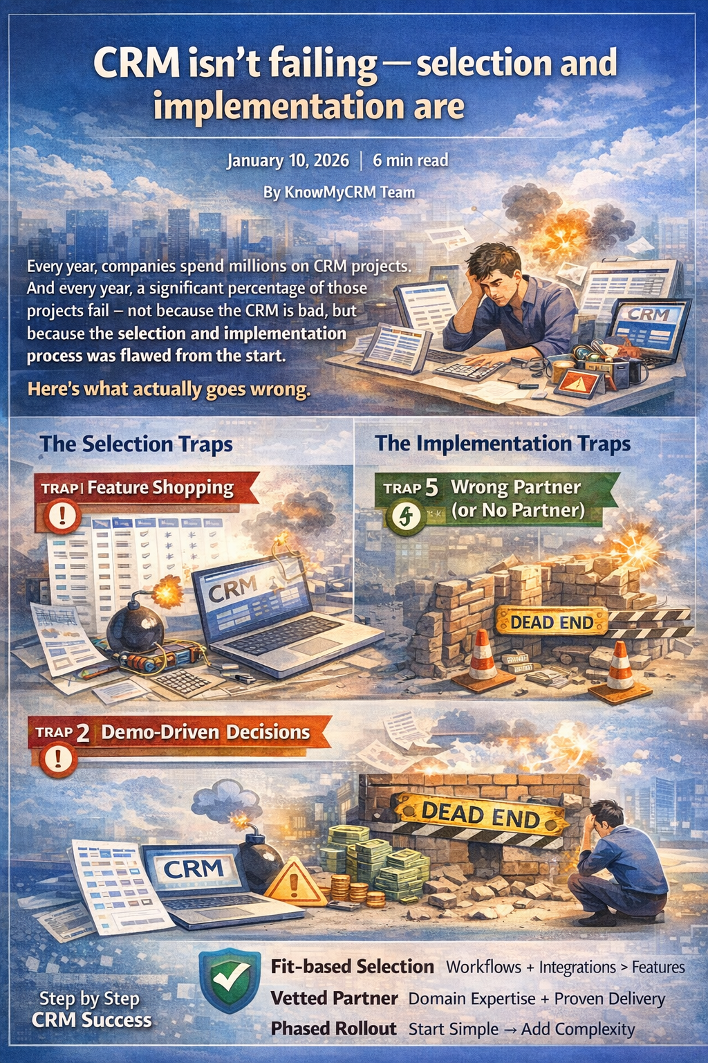 CRM isn't failing — selection and implementation are